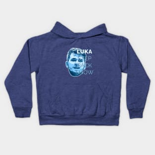 Luka Doncic Step Back Show Kids Hoodie